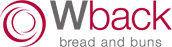 Corporate logo for Wback bread and buns