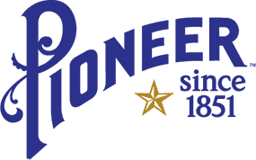 Corporate logo for Pioneer brands, since 1851. Provider of various quality mixes for GH Guenther and Son.